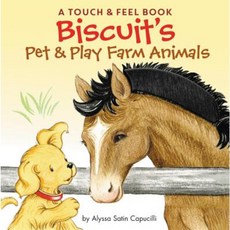 Biscuit's Pet & Play Farm Animals: A Touch & Feel Book Board Books, HarperFestival