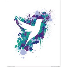 Allthatposter 蜂鳥圖案海報