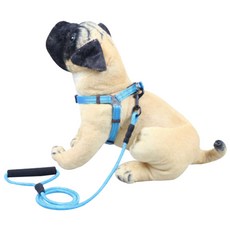 粉紅芒果 可愛寵物 簡約胸背帶 & 牽繩組 M, 1套, D