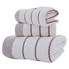 THE ZAKKA 刺繡3件套毛巾, Q219LBBI016, 1組