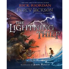 Percy Jackson and the Olympians the Lightning Thief Illustrated Edition Hardcover, Disney-Hyperion
