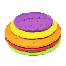 Block Mart 寵物橡膠飛盤玩具 15 cm, 隨機出貨, 3個