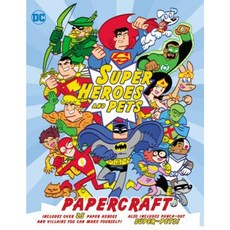 DC Super Heroes and Pets Papercraft Paperback, LB Kids