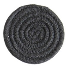 모나코올리브 원형 코튼 컵받침, 딥그레이