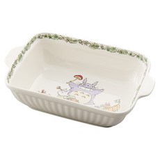 이웃집토토로 노리다케 사각 그라탕접시 24.5cm, 혼합 색상, 1개