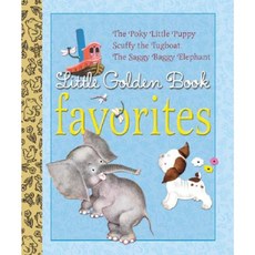 Little Golden Book Favorites: The Poky Little Puppy/Scuffy the Tugboat/The Saggy Baggy Elephant Hardcover, Golden Books