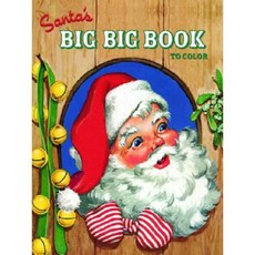 Santa's Big Big Book to Color Paperback, Golden Books