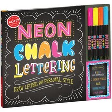 Neon Chalk Lettering Hardcover, Scholastic Inc.