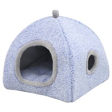 REDPUPPY 寵物 Bell & Cruise 坐墊屋, 粉藍色