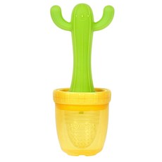 sillymann 鉑金矽膠仙人掌咬咬樂輔食器 WSB120, 混色, 1入