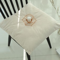 素色超細纖維坐墊套, 象牙