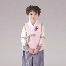 geumdong hanbok 男童粉紅半袖韓服套裝 GD506