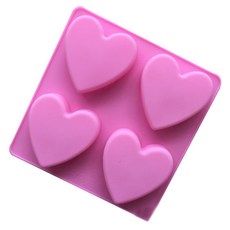 籠子多用途彩色模壓心臟 4 球 2p, 隨機發貨