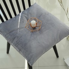 素色超細纖維坐墊套, 灰色