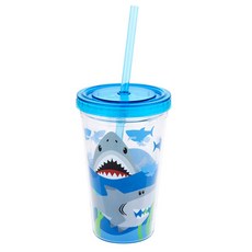 스테판조셉 유아 아이스 텀블러, 1개, 상어