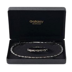 galaxy HEALTHCARE 鈦銀項鍊 L + 手鍊 S, 1套