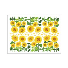 Fantastics 裝飾室內貼紙 向日葵花園 FDT-21303, 混合色, 67 x 48 cm