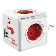 Ijung 雪人多功能USB充電頭, 7.5厘米, 白色, 1個