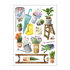 Fantasticks I love Plants 裝飾室內重點貼紙 FDT-21109, 混色