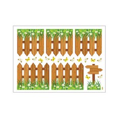 Fantasticks 室內裝飾重點貼紙 柵欄花園 FDT-21305, 混合色