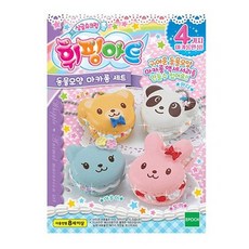 토이트론 휘핑아트 동물모양 마카롱 미니어쳐 만들기 세트, 혼합 색상, 1개