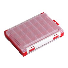 MEIHO 雙面收納大容量輕型遊戲釣具箱, 301W-1紅色