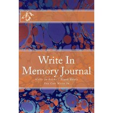 寫在記憶日記中：寫在書上 - 您可以在平裝本上寫的空白書, Createspace獨立發布平台