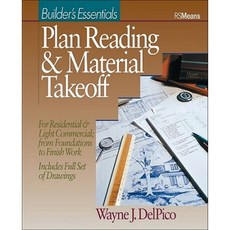 Plan Reading and Material Takeoff: Builder's Essentials Paperback, John Wiley & Sons