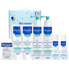 무스텔라 고보습 피부진정 초록이 유아스킨케어 세트, 1세트