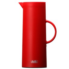 delki 簡約真空保溫水壺 DKL-VK10, 1L, 紅色的