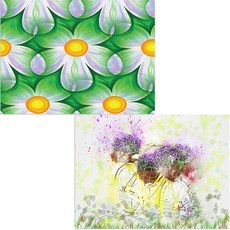 Bellamusic 矽膠餐墊 腳踏車花盆 + 大花, 混合顏色, 385 x 285 mm, 1個