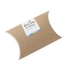 Hwangssinaedosirak 半月形禮盒 18入 + 新年福氣貼紙 方形書法字體 18張, 牛皮紙, 1套