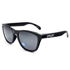 오클리 스포츠 선글라스 아시안핏 프로그스킨 OO9245-02, 프레임(PLOISHED BLACK) + 렌즈(BLACK IRIDIUM POLARIZED), 1개
