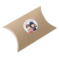 造型包裝盒 36入+新年快樂圖案印花圓形貼紙 36入, 工藝, 1套