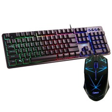 OMT LED 게이밍 유선 키보드 + 마우스 세트 OKM-GL926