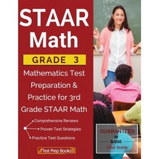 Staar Math Grade 3: Mathematics Test Preparation & Practice for 3rd Grade Staar Math Paperback, Test Prep Books