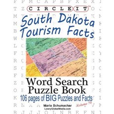 Circle It South Dakota Tourism Facts Word Search Puzzle Book Paperback, Lowry Global Media LLC