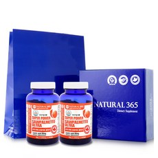 내츄럴 365 슈퍼파워 쏘팔메토 울트라 선물세트 + 쇼핑백, 90정, 2개
