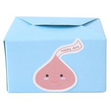 황씨네도시락 레이스박스 40p + 스티커 빅초콜릿 40p, 블루, 1세트