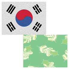 印尼 Bella 矽膠餐墊 羽毛嫩綠 + 太極旗, 混合顏色, 385 x 285 mm, 厚度 1mm, 2個