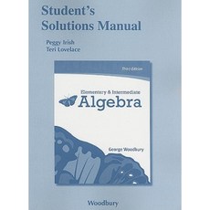Elementary and Intermediate Algebra Student's Solutions Manual Paperback, Addison Wesley Longman