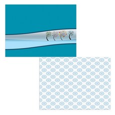 印尼 Bella 矽膠餐墊 藍色花朵圖案 + 跳舞的樹, 混合顏色, 385 x 285 mm, 2個