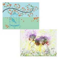 Bellamusic 矽膠餐墊 腳踏車花盆 + 鳥籠, 混合顏色, 385 x 285 mm, 1個