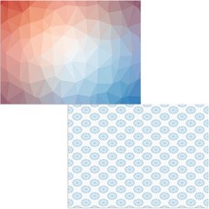 Bellamusic 矽膠餐墊 2入 藍色花朵圖案套組, 藍色花朵圖案, 快樂時光, 385 x 285 mm, 2個