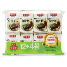 대천김 왕가 파래도시락김, 16개