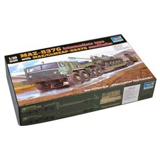 Trumpeter 1:35 MAZ-537G intermediate Type w/ MAZ/ChMZAP-5247G Semi-Trailer 프라모델, 1개