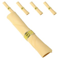 아리코 25kitchen 호텔 레스토랑 솔리드 냅킨 48 x 48 cm, 라이트옐로우, 5개