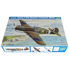 Trumpeter 1:32 US CurtissP-40B Tomahawk 프라모델, 1개