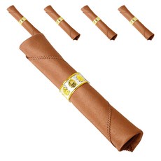 아리코 25kitchen 호텔 레스토랑 솔리드 냅킨 48 x 48 cm, 브라운, 5개