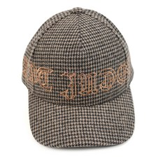 GREENJOY 羊毛格紋棒球帽 CF17WA16M-E4, 棕色的